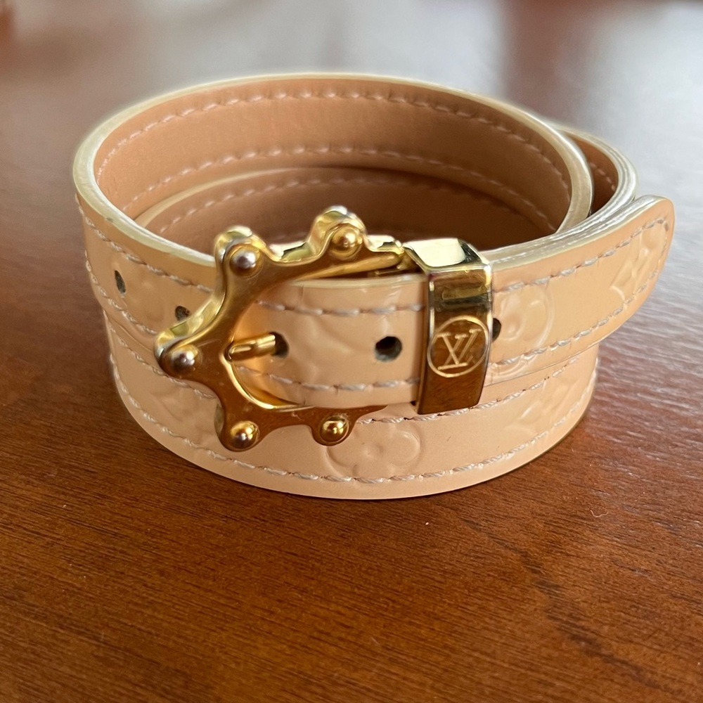 Authentic Louis Vuitton Wrap Bracelet Vernis Leather